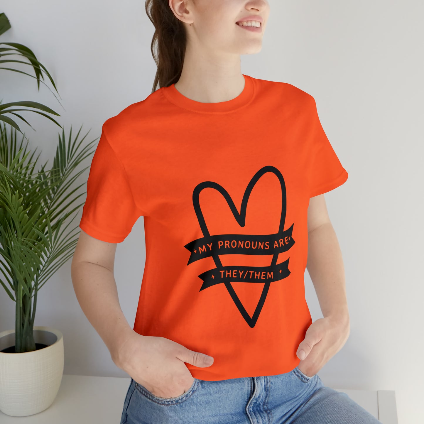 They/Them Unisex Jersey Short Sleeve Tee