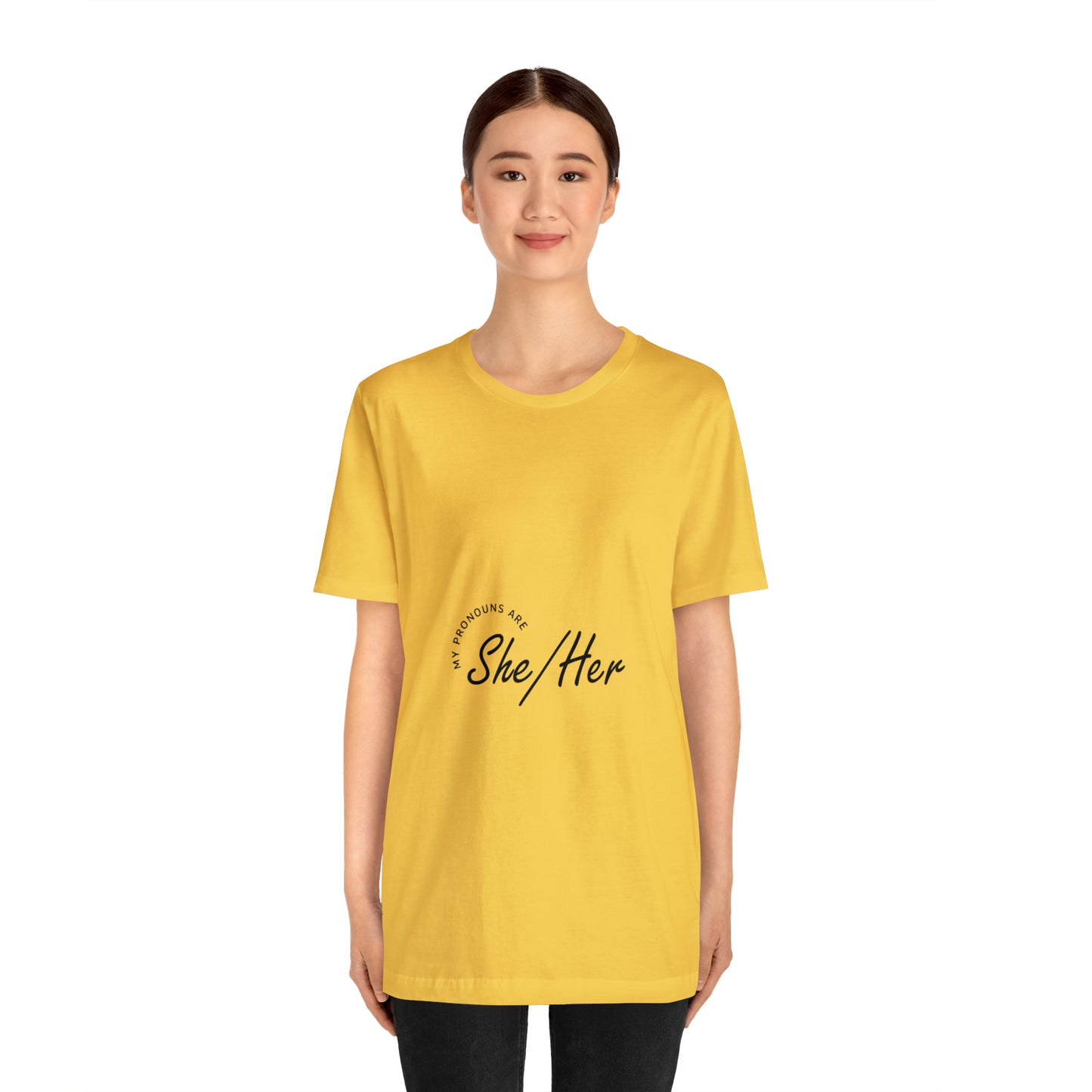 She/Her Unisex Jersey Short Sleeve Tee