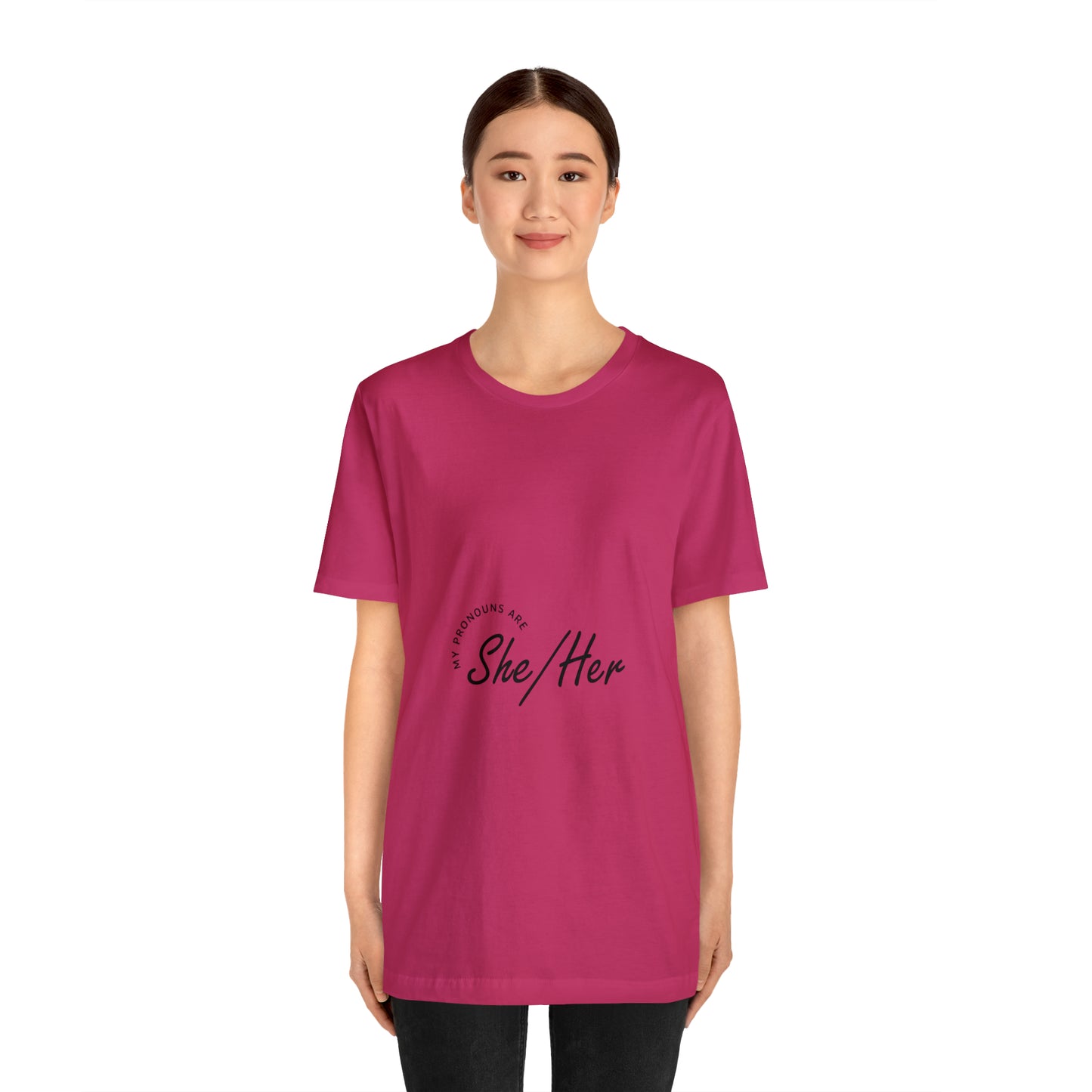 She/Her Unisex Jersey Short Sleeve Tee