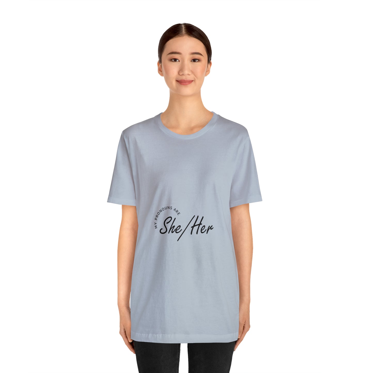 She/Her Unisex Jersey Short Sleeve Tee