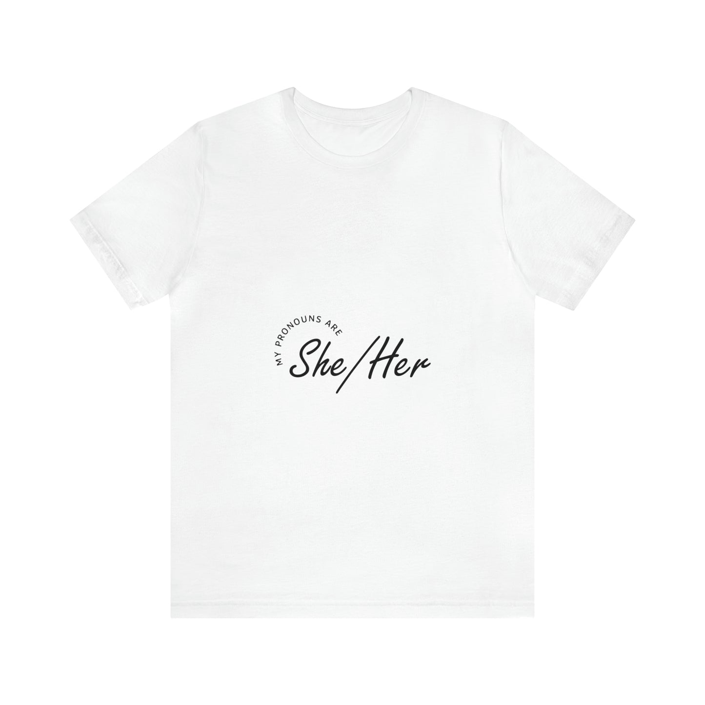 She/Her Unisex Jersey Short Sleeve Tee