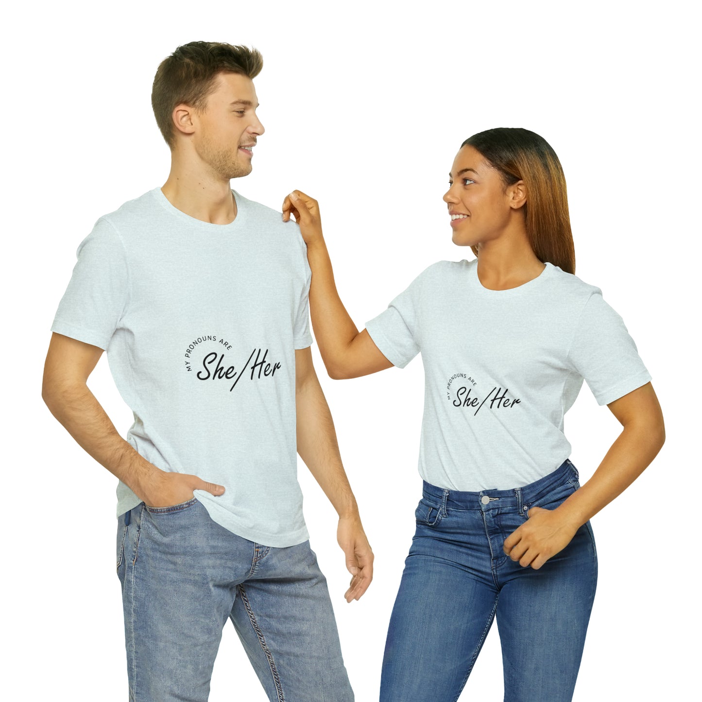 She/Her Unisex Jersey Short Sleeve Tee