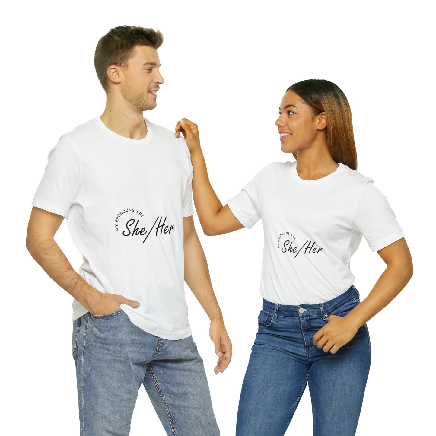 She/Her Unisex Jersey Short Sleeve Tee