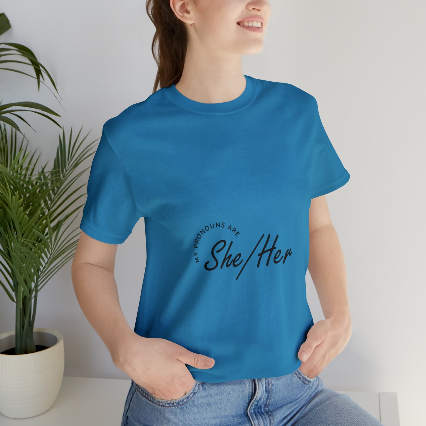 She/Her Unisex Jersey Short Sleeve Tee