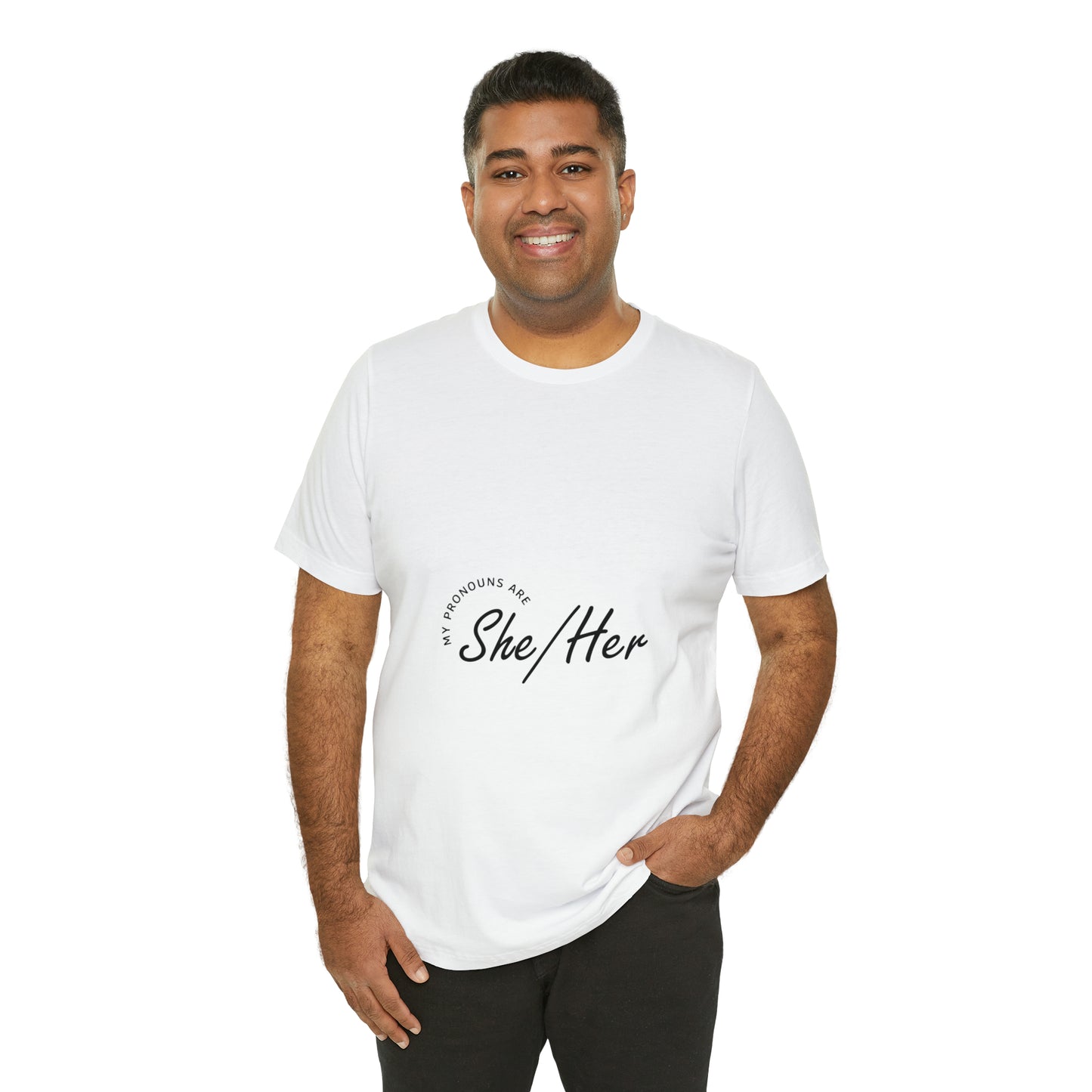 She/Her Unisex Jersey Short Sleeve Tee