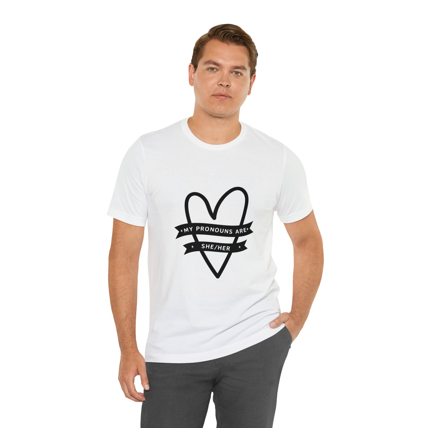 She/Her Unisex Jersey Short Sleeve Tee