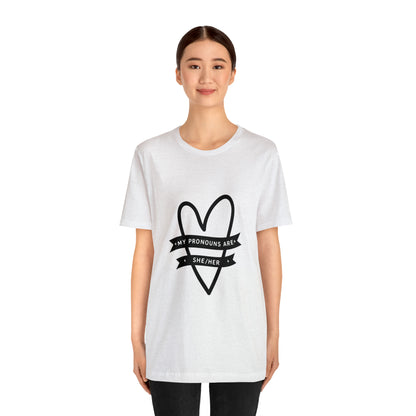 She/Her Unisex Jersey Short Sleeve Tee