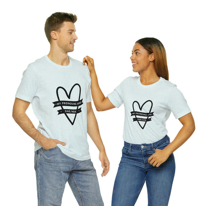 She/Her Unisex Jersey Short Sleeve Tee