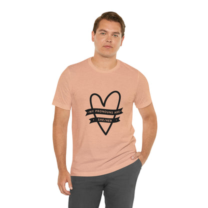 She/Her Unisex Jersey Short Sleeve Tee