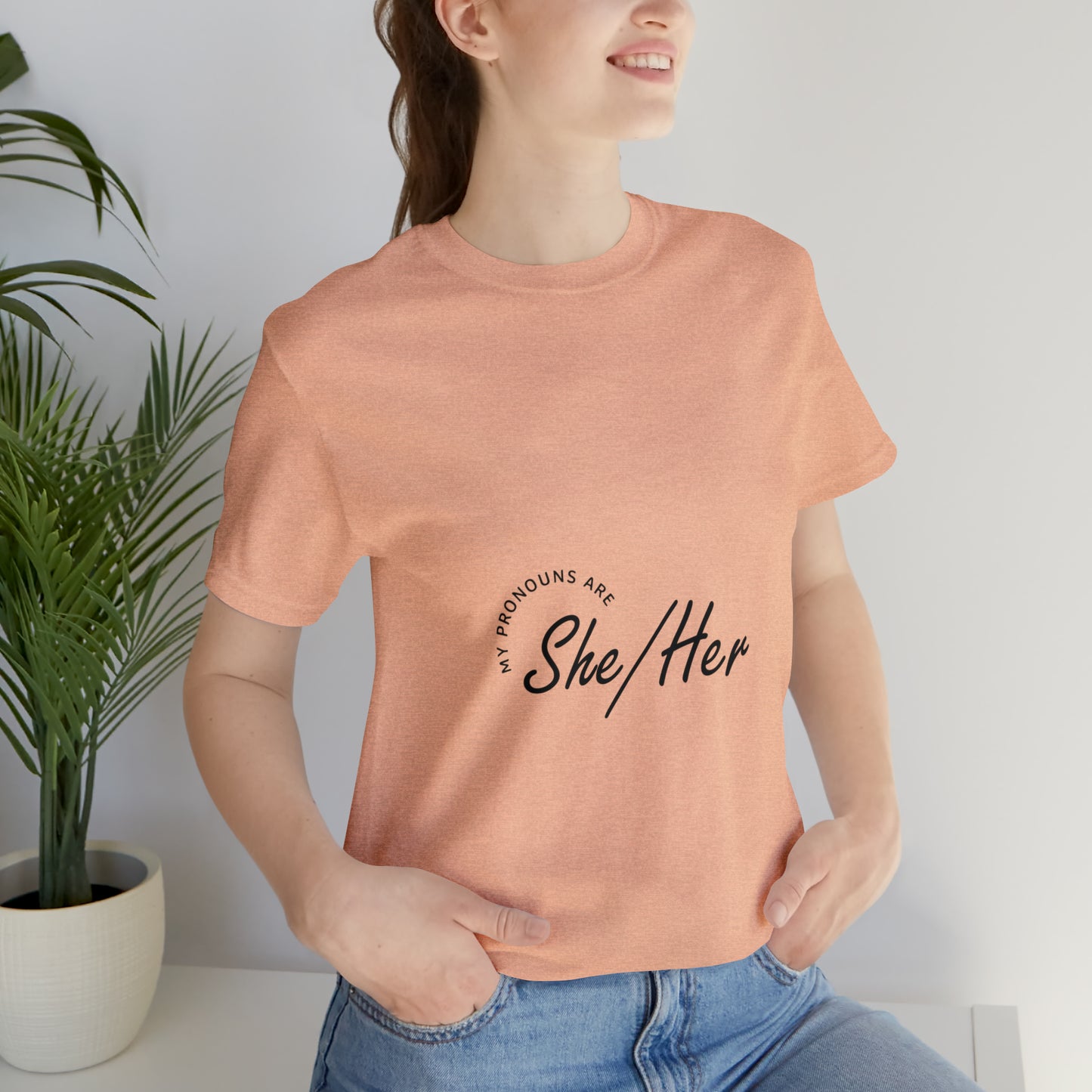 She/Her Unisex Jersey Short Sleeve Tee