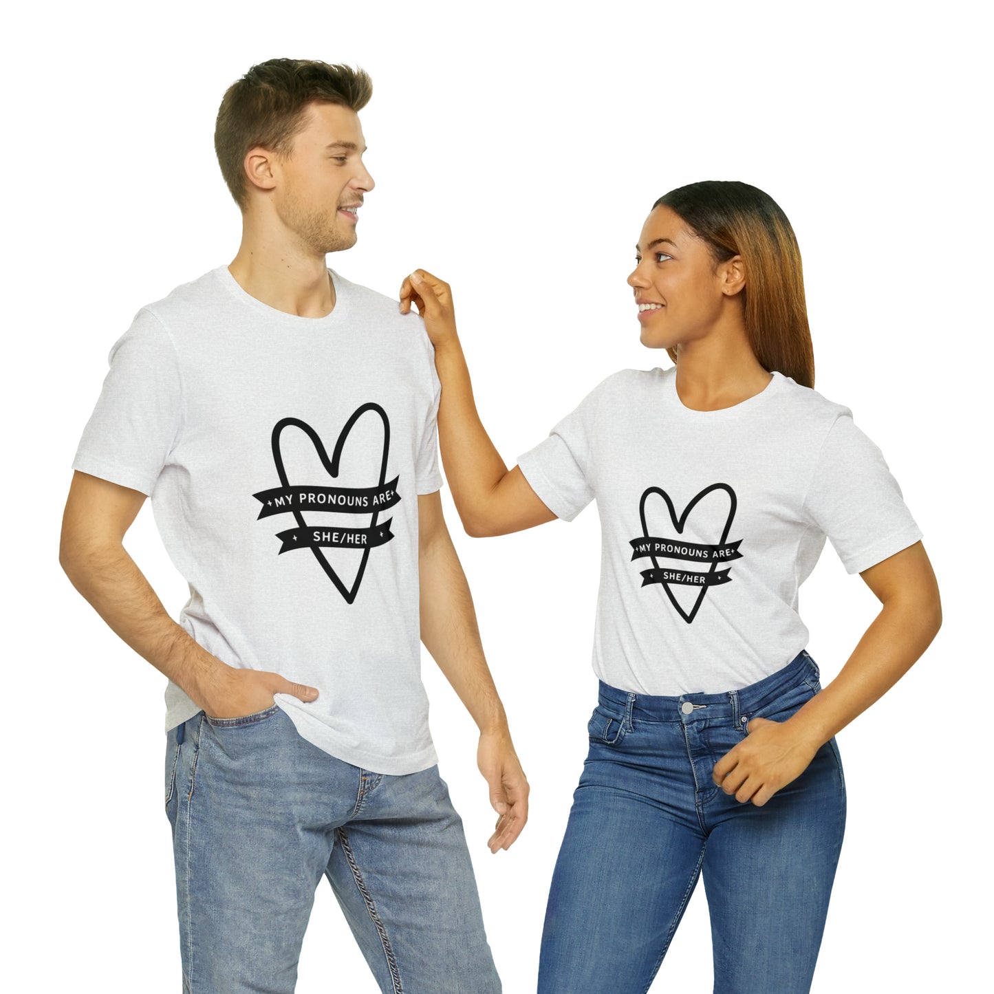 She/Her Unisex Jersey Short Sleeve Tee