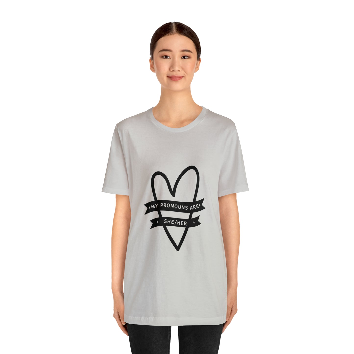 She/Her Unisex Jersey Short Sleeve Tee