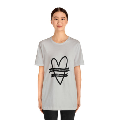 She/Her Unisex Jersey Short Sleeve Tee