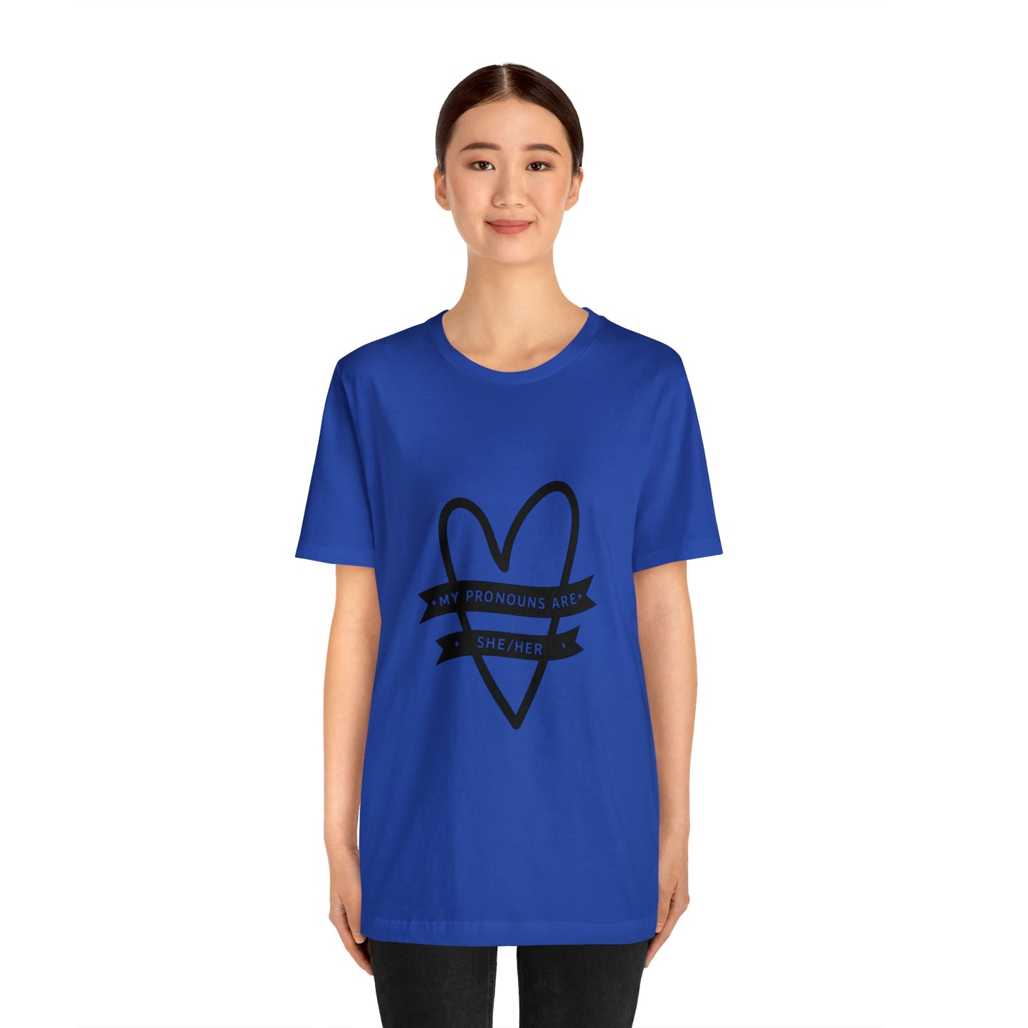 She/Her Unisex Jersey Short Sleeve Tee