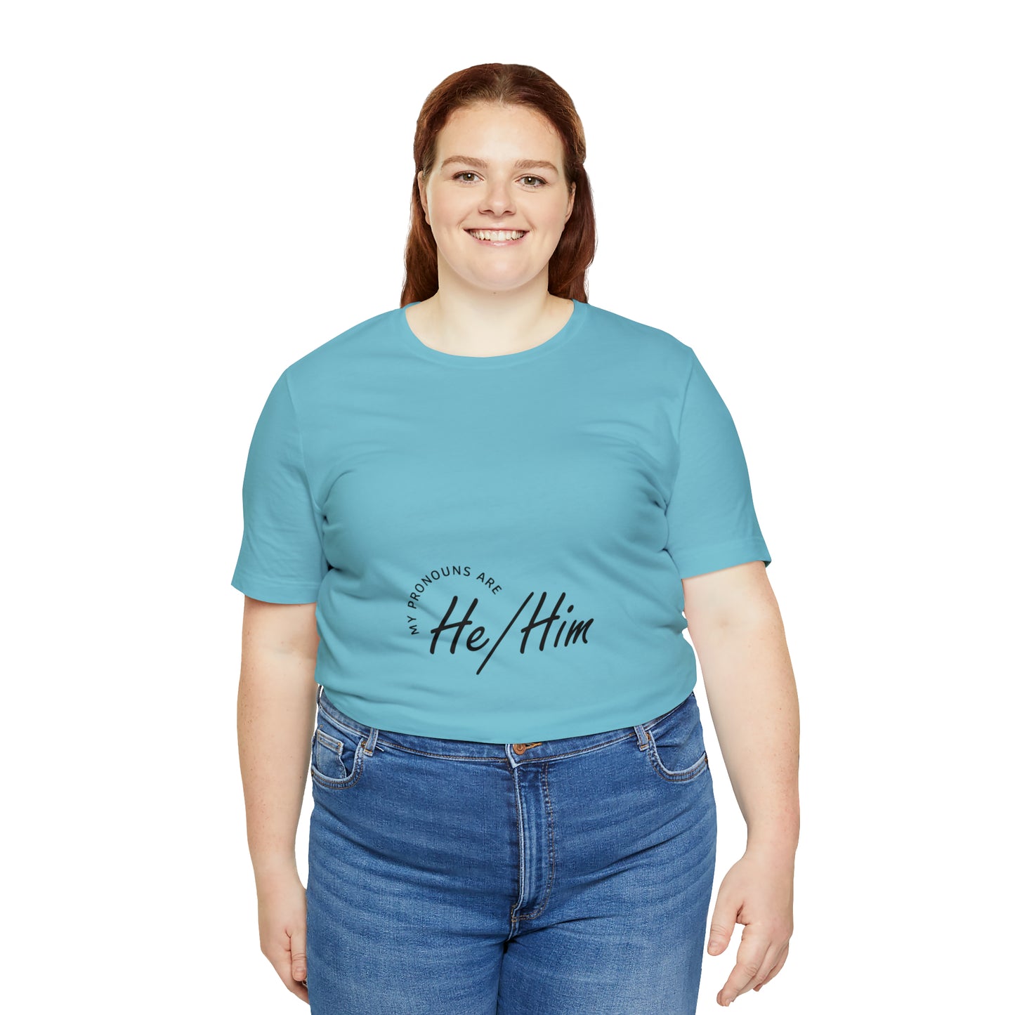 He/Him Unisex Jersey Short Sleeve Tee