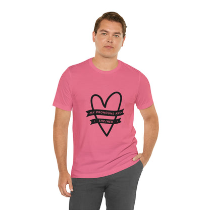 She/Her Unisex Jersey Short Sleeve Tee