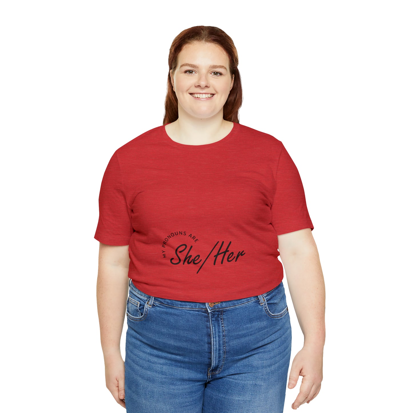 She/Her Unisex Jersey Short Sleeve Tee