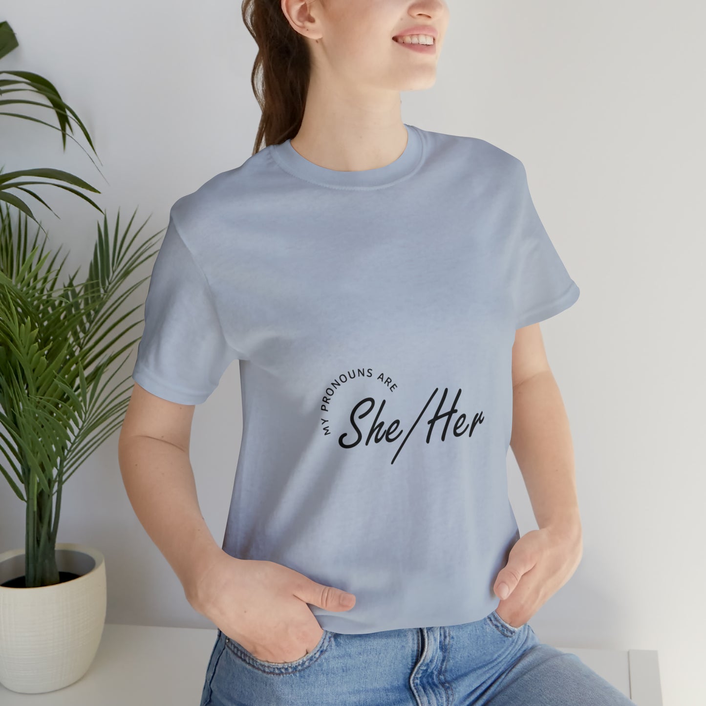 She/Her Unisex Jersey Short Sleeve Tee