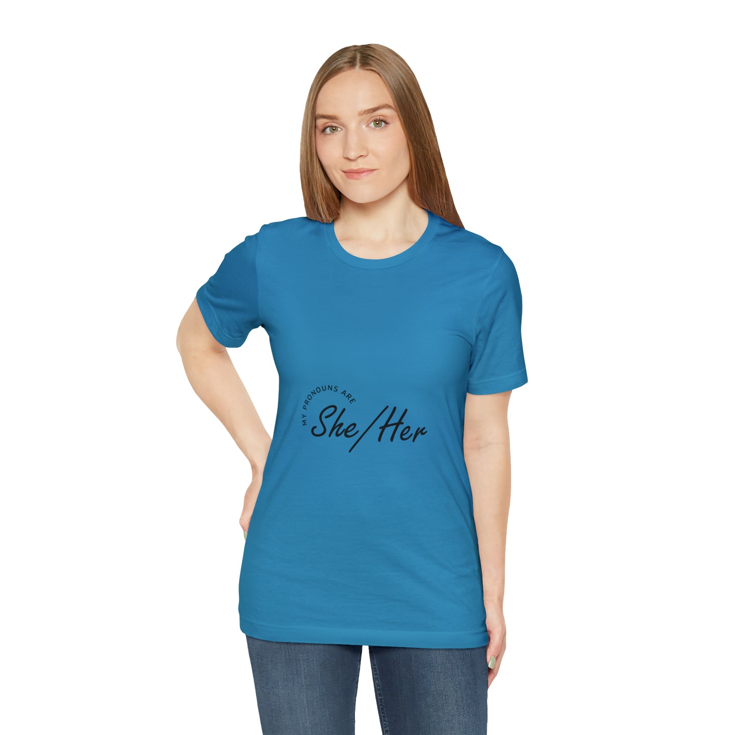 She/Her Unisex Jersey Short Sleeve Tee