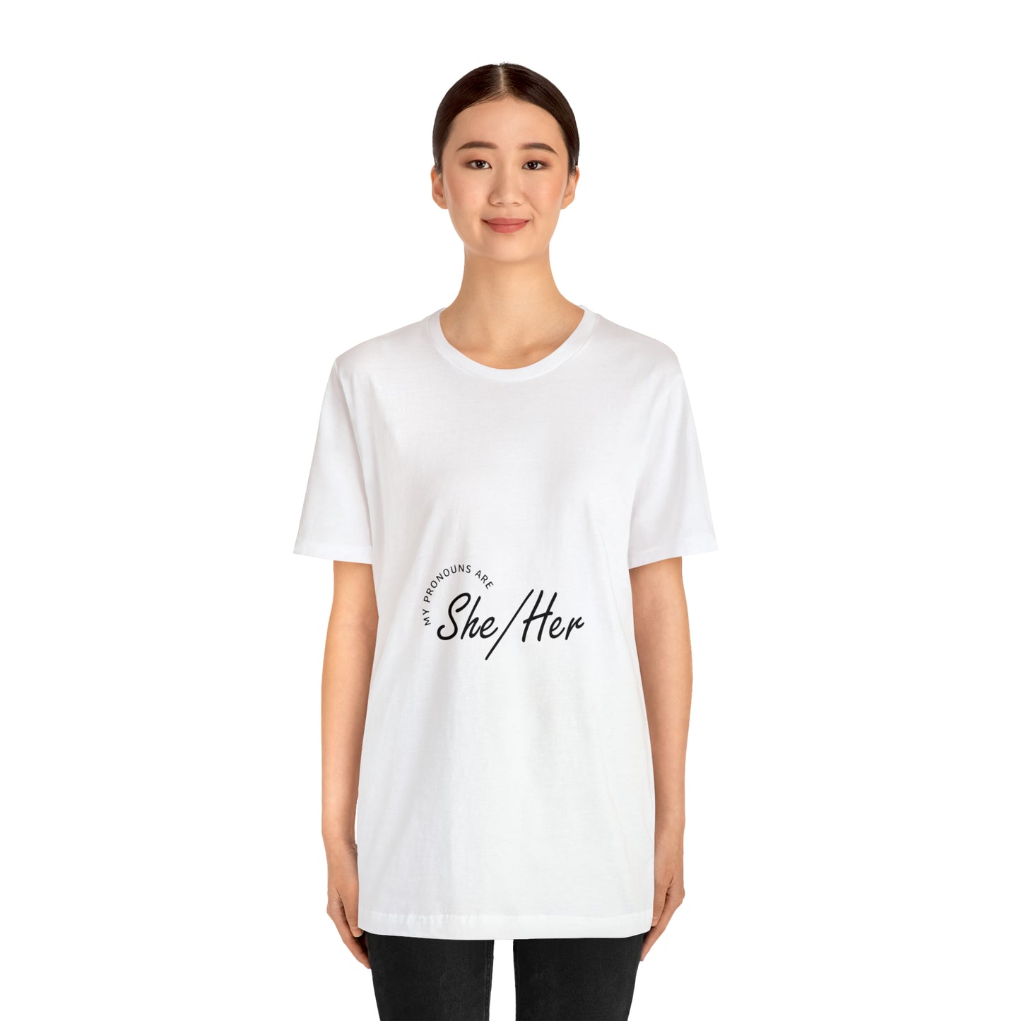 She/Her Unisex Jersey Short Sleeve Tee