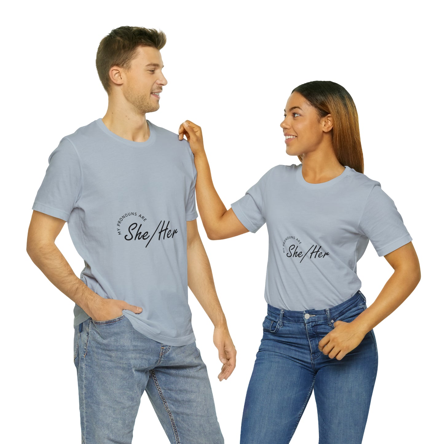 She/Her Unisex Jersey Short Sleeve Tee