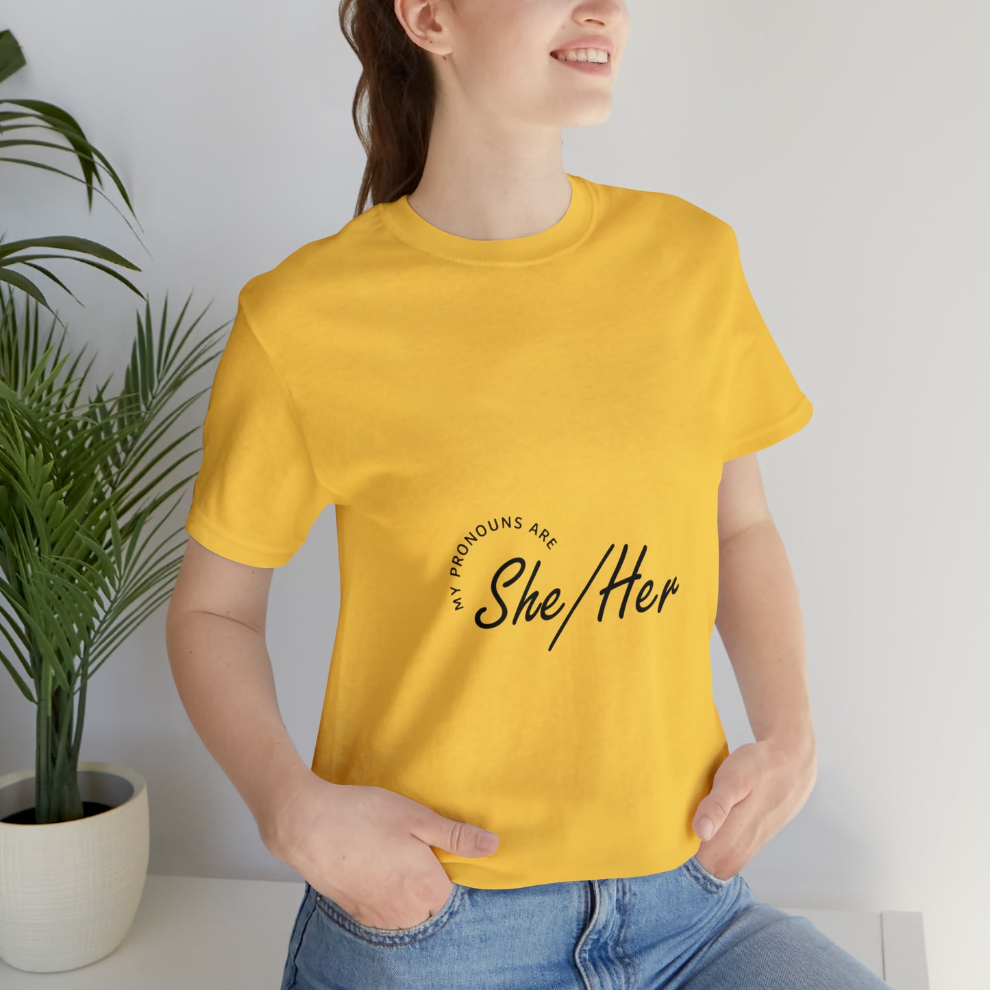 She/Her Unisex Jersey Short Sleeve Tee