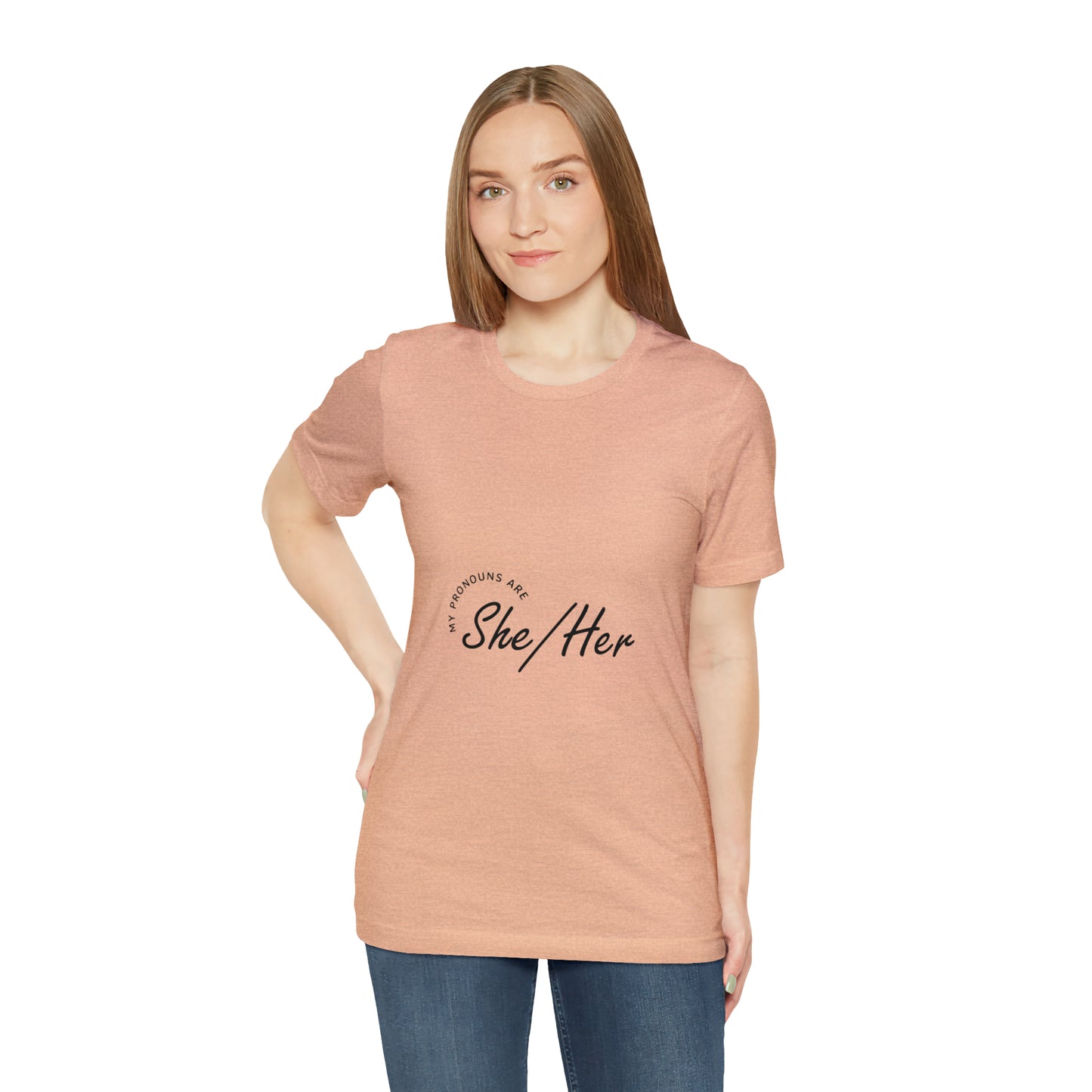 She/Her Unisex Jersey Short Sleeve Tee