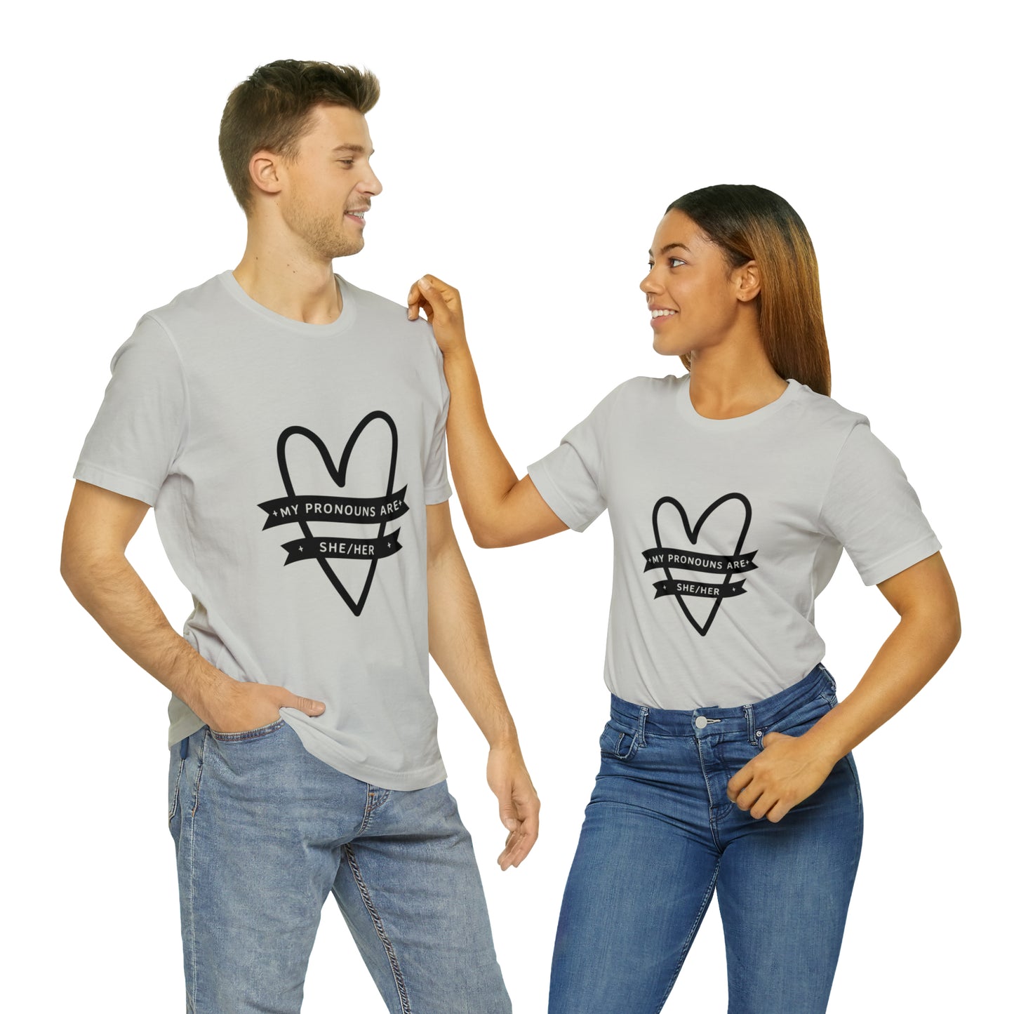 She/Her Unisex Jersey Short Sleeve Tee