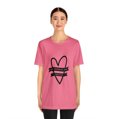 She/Her Unisex Jersey Short Sleeve Tee