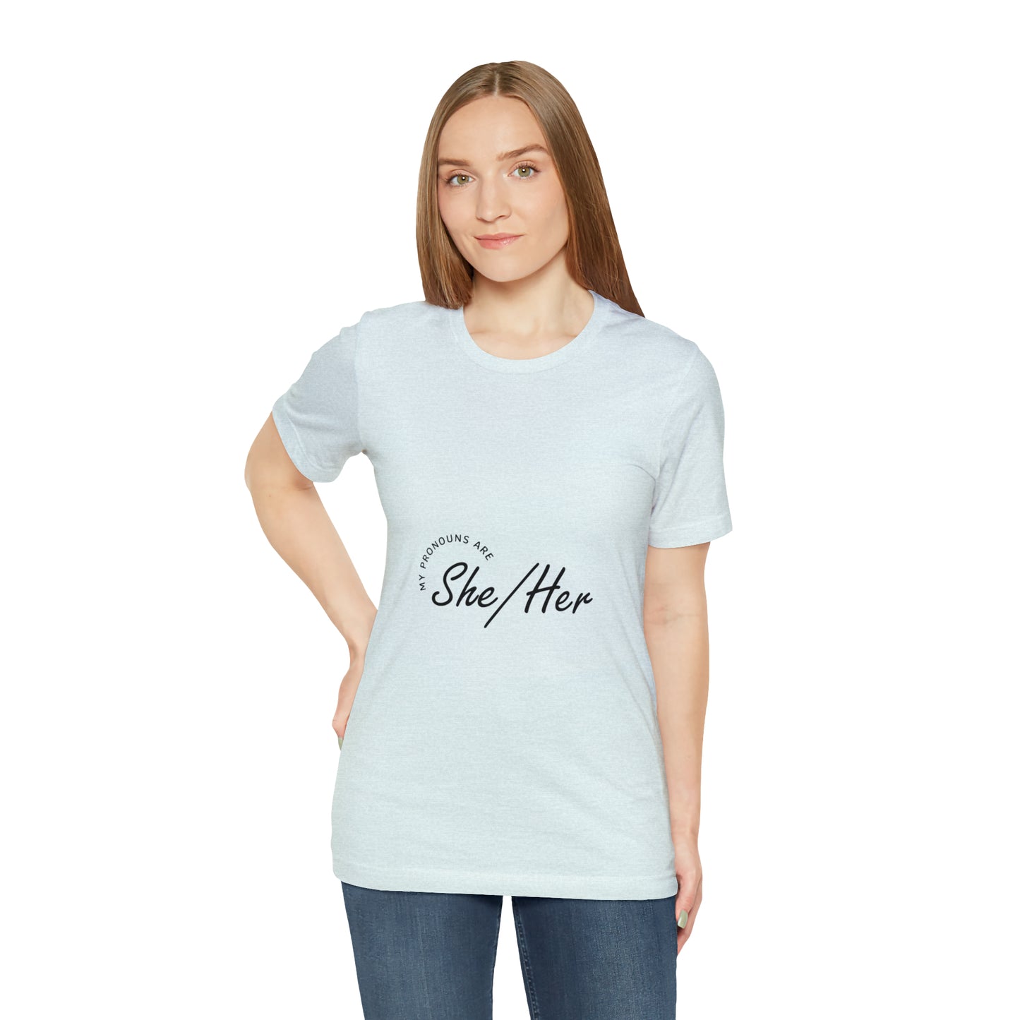 She/Her Unisex Jersey Short Sleeve Tee